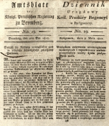 Amtsblatt der K&ouml;niglichen Preussischen Regierung zu Bromberg. 1817.05.09 No.19