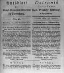 Amtsblatt der K&ouml;niglichen Preussischen Regierung zu Bromberg. 1817.11.14 No.46