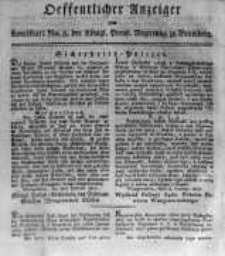 Oeffentlicher Anzeiger zum Amtsblatt No.8. der K&ouml;nigl. Preuss. Regierung zu Bromberg. 1817