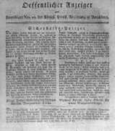 Oeffentlicher Anzeiger zum Amtsblatt No.10. der K&ouml;nigl. Preuss. Regierung zu Bromberg. 1817