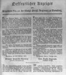Oeffentlicher Anzeiger zum Amtsblatt No.13. der K&ouml;nigl. Preuss. Regierung zu Bromberg. 1817
