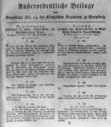 Oeffentlicher Anzeiger zum Amtsblatt No.14. der K&ouml;nigl. Preuss. Regierung zu Bromberg. 1817