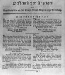 Oeffentlicher Anzeiger zum Amtsblatt No.15. der K&ouml;nigl. Preuss. Regierung zu Bromberg. 1817