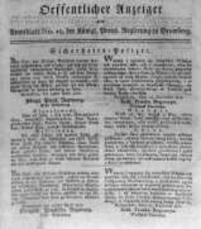 Oeffentlicher Anzeiger zum Amtsblatt No.19. der K&ouml;nigl. Preuss. Regierung zu Bromberg. 1817