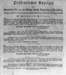 Oeffentlicher Anzeiger zum Amtsblatt No.25. der K&ouml;nigl. Preuss. Regierung zu Bromberg. 1817