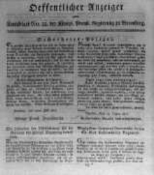 Oeffentlicher Anzeiger zum Amtsblatt No.33. der K&ouml;nigl. Preuss. Regierung zu Bromberg. 1817