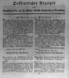Oeffentlicher Anzeiger zum Amtsblatt No.33. der Königl. Preuss. Regierung zu Bromberg. 1817