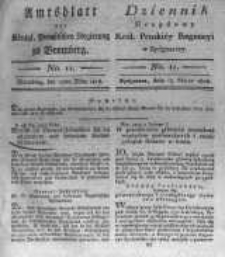Amtsblatt der K&ouml;niglichen Preussischen Regierung zu Bromberg. 1818.03.13 No.11