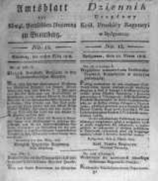 Amtsblatt der K&ouml;niglichen Preussischen Regierung zu Bromberg. 1818.03.20 No.12