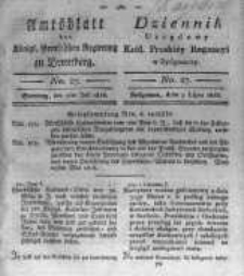 Amtsblatt der K&ouml;niglichen Preussischen Regierung zu Bromberg. 1818.07.03 No.27