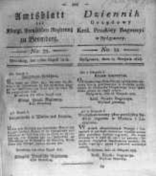 Amtsblatt der K&ouml;niglichen Preussischen Regierung zu Bromberg. 1818.08.28 No.35