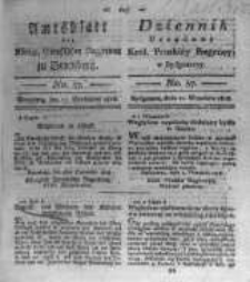 Amtsblatt der K&ouml;niglichen Preussischen Regierung zu Bromberg. 1818.09.11 No.37