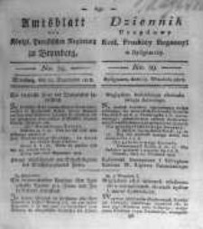 Amtsblatt der K&ouml;niglichen Preussischen Regierung zu Bromberg. 1818.09.25 No.39