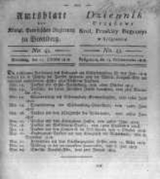 Amtsblatt der K&ouml;niglichen Preussischen Regierung zu Bromberg. 1818.10.23 No.43