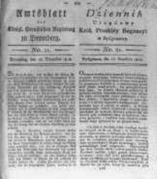 Amtsblatt der K&ouml;niglichen Preussischen Regierung zu Bromberg. 1818.12.18 No.51