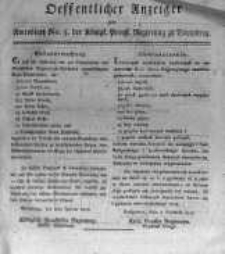 Oeffentlicher Anzeiger zum Amtsblatt No.3. der Königl. Preuss. Regierung zu Bromberg. 1818