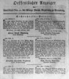 Oeffentlicher Anzeiger zum Amtsblatt No.11. der K&ouml;nigl. Preuss. Regierung zu Bromberg. 1818