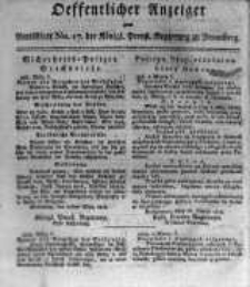 Oeffentlicher Anzeiger zum Amtsblatt No.17. der K&ouml;nigl. Preuss. Regierung zu Bromberg. 1818