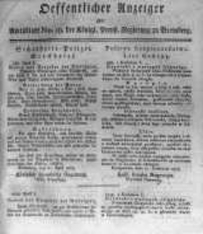Oeffentlicher Anzeiger zum Amtsblatt No.19. der K&ouml;nigl. Preuss. Regierung zu Bromberg. 1818