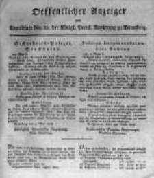 Oeffentlicher Anzeiger zum Amtsblatt No.21. der K&ouml;nigl. Preuss. Regierung zu Bromberg. 1818