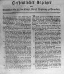Oeffentlicher Anzeiger zum Amtsblatt No.23. der K&ouml;nigl. Preuss. Regierung zu Bromberg. 1818