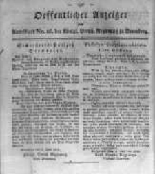 Oeffentlicher Anzeiger zum Amtsblatt No.26. der Königl. Preuss. Regierung zu Bromberg. 1818