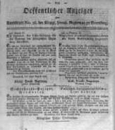 Oeffentlicher Anzeiger zum Amtsblatt No.36. der Königl. Preuss. Regierung zu Bromberg. 1818