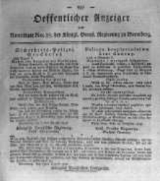 Oeffentlicher Anzeiger zum Amtsblatt No.37. der K&ouml;nigl. Preuss. Regierung zu Bromberg. 1818