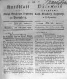 Amtsblatt der K&ouml;niglichen Preussischen Regierung zu Bromberg. 1819.04.16 No.16