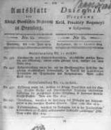 Amtsblatt der K&ouml;niglichen Preussischen Regierung zu Bromberg. 1819.06.11 No.25