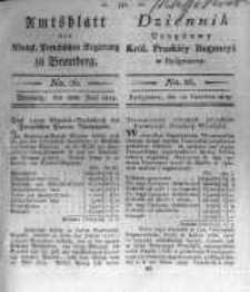 Amtsblatt der K&ouml;niglichen Preussischen Regierung zu Bromberg. 1819.06.18 No.26