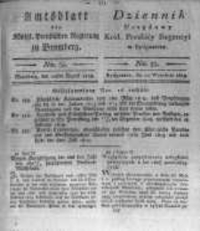 Amtsblatt der K&ouml;niglichen Preussischen Regierung zu Bromberg. 1819.08.20 No.35