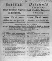 Amtsblatt der K&ouml;niglichen Preussischen Regierung zu Bromberg. 1819.08.27 No.36