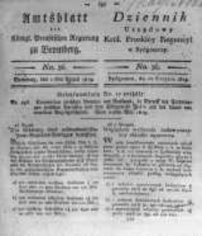 Amtsblatt der Königlichen Preussischen Regierung zu Bromberg. 1819.08.27 No.36