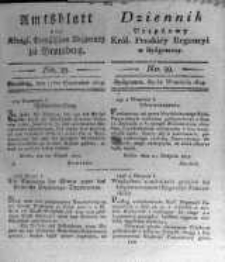 Amtsblatt der K&ouml;niglichen Preussischen Regierung zu Bromberg. 1819.09.17 No.39