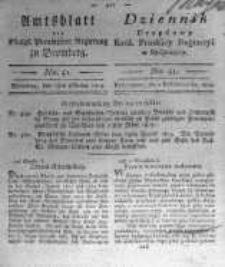 Amtsblatt der K&ouml;niglichen Preussischen Regierung zu Bromberg. 1819.10.01 No.41
