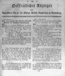Oeffentlicher Anzeiger zum Amtsblatt No.8. der K&ouml;nigl. Preuss. Regierung zu Bromberg. 1819