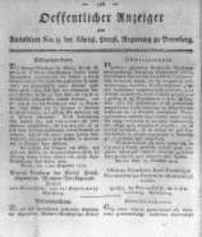 Oeffentlicher Anzeiger zum Amtsblatt No.9. der Königl. Preuss. Regierung zu Bromberg. 1819