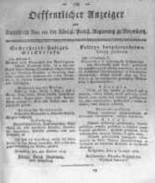 Oeffentlicher Anzeiger zum Amtsblatt No.10. der K&ouml;nigl. Preuss. Regierung zu Bromberg. 1819