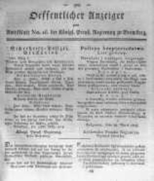 Oeffentlicher Anzeiger zum Amtsblatt No.16. der K&ouml;nigl. Preuss. Regierung zu Bromberg. 1819