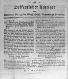 Oeffentlicher Anzeiger zum Amtsblatt No.25. der K&ouml;nigl. Preuss. Regierung zu Bromberg. 1819