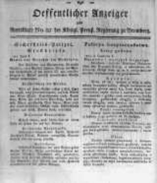 Oeffentlicher Anzeiger zum Amtsblatt No.28. der Königl. Preuss. Regierung zu Bromberg. 1819