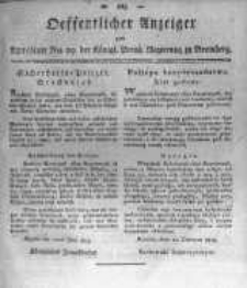 Oeffentlicher Anzeiger zum Amtsblatt No.29. der K&ouml;nigl. Preuss. Regierung zu Bromberg. 1819