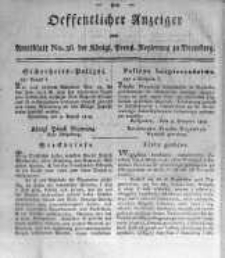 Oeffentlicher Anzeiger zum Amtsblatt No.36. der K&ouml;nigl. Preuss. Regierung zu Bromberg. 1819