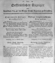 Oeffentlicher Anzeiger zum Amtsblatt No.46. der Königl. Preuss. Regierung zu Bromberg. 1819