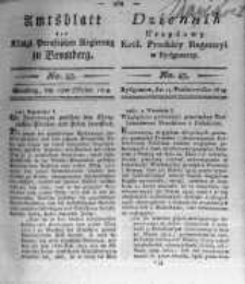 Amtsblatt der K&ouml;niglichen Preussischen Regierung zu Bromberg. 1819.10.15 No.43