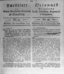 Amtsblatt der K&ouml;niglichen Preussischen Regierung zu Bromberg. 1819.10.22 No.44