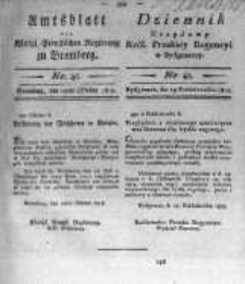 Amtsblatt der K&ouml;niglichen Preussischen Regierung zu Bromberg. 1819.10.29 No.45