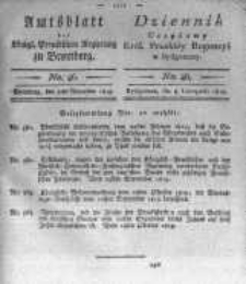 Amtsblatt der Königlichen Preussischen Regierung zu Bromberg. 1819.11.05 No.46