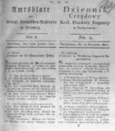 Amtsblatt der K&ouml;niglichen Preussischen Regierung zu Bromberg. 1820.01.14 No.2
